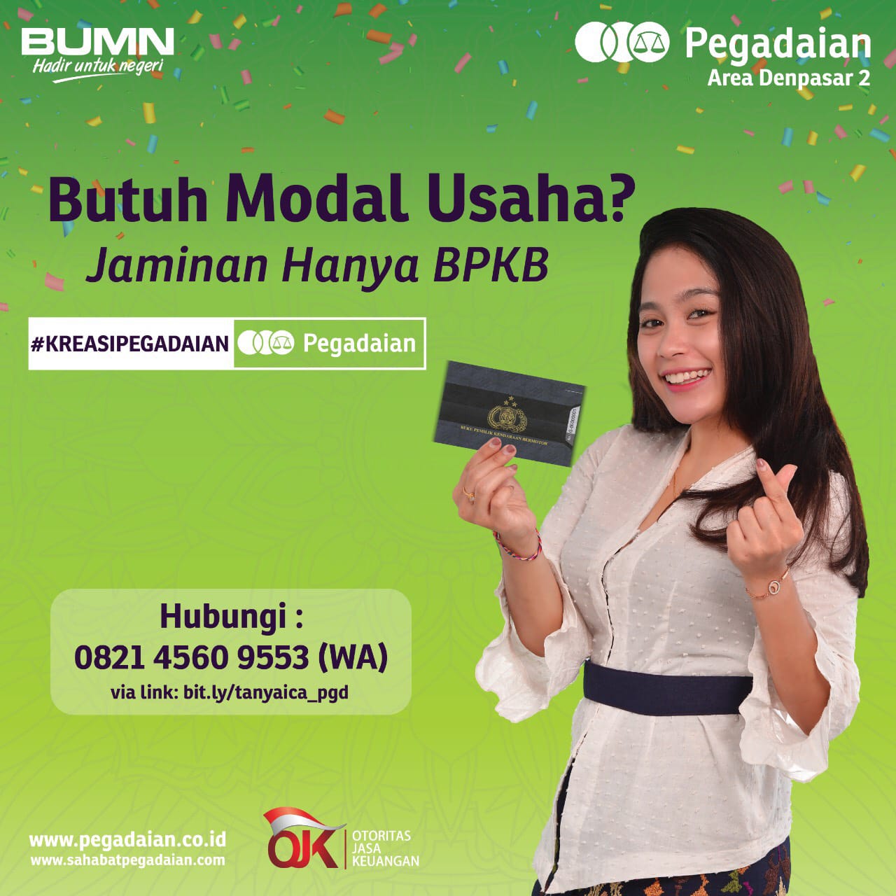 Butuh Modal Usaha? Jaminan hanya BPKB