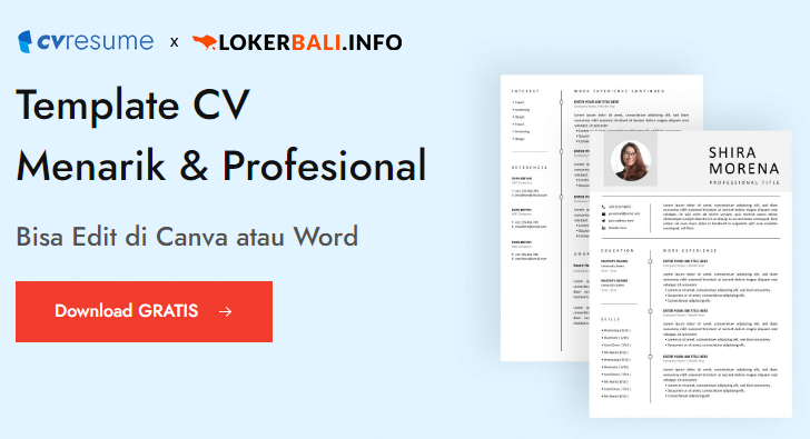 Template CV Word Gratis