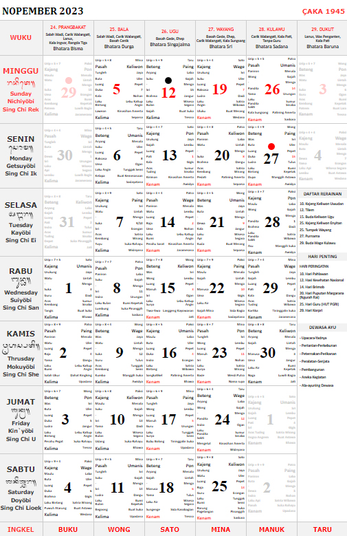 Kalender Bali 2023 Lengkap Download Pdf Loker Bali Info Blog