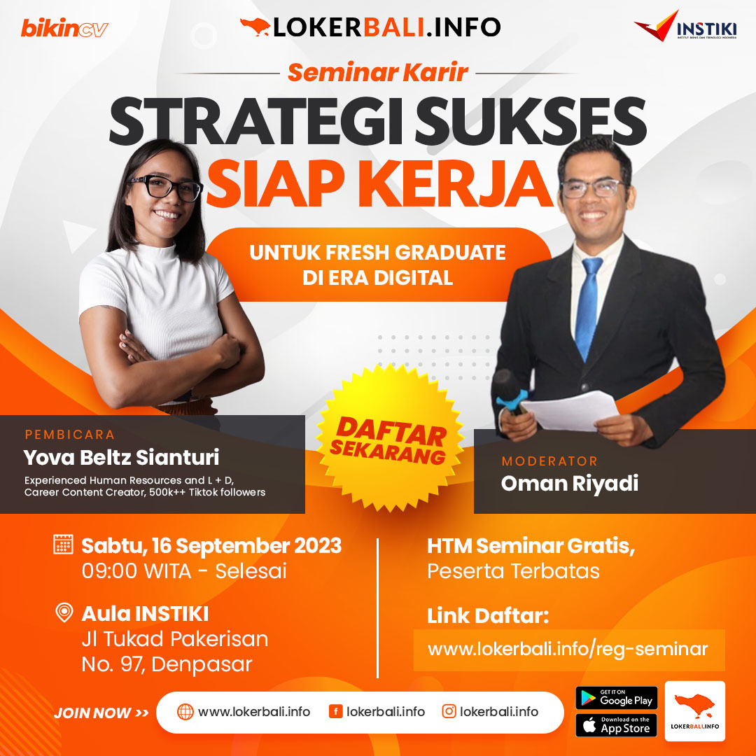 Registrasi Seminar Karir Loker Bali Info 2023