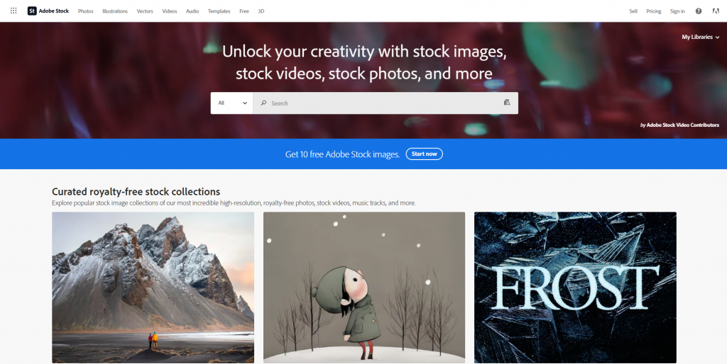 Website Jual Foto Adobestock