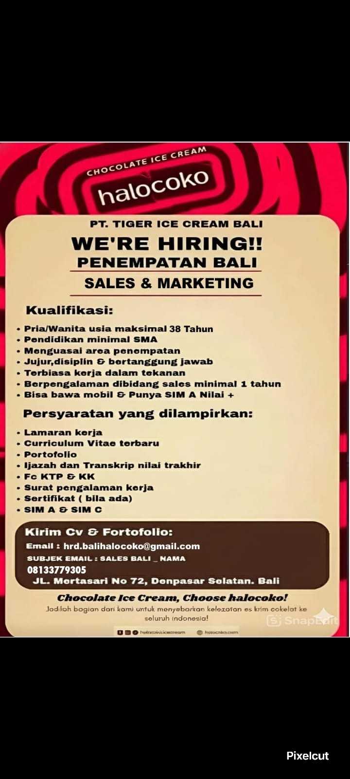 PT Tiger Ice Cream Bali