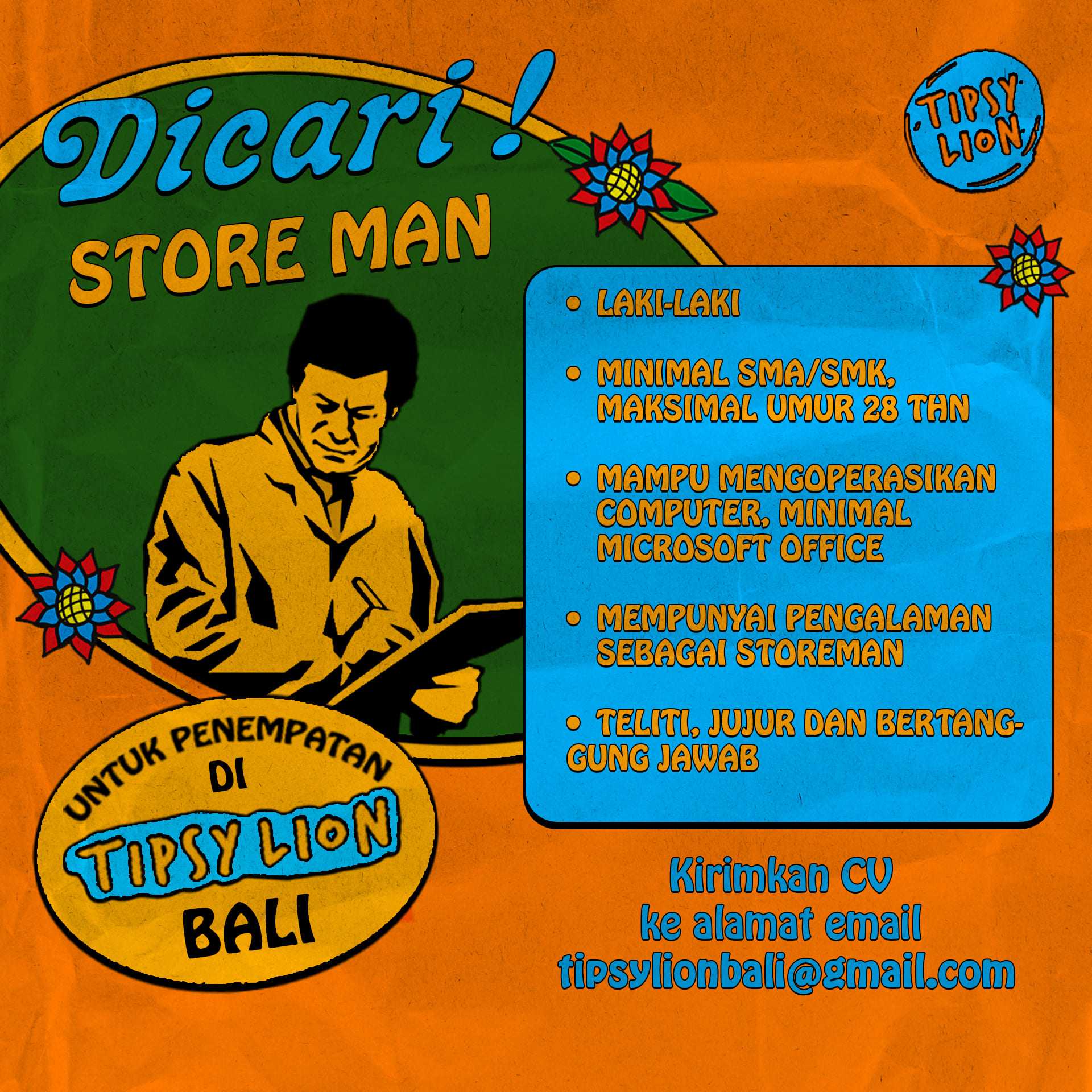 lowongan-store-man-di-tipsy-lion-bali-kabupaten-badung-bali